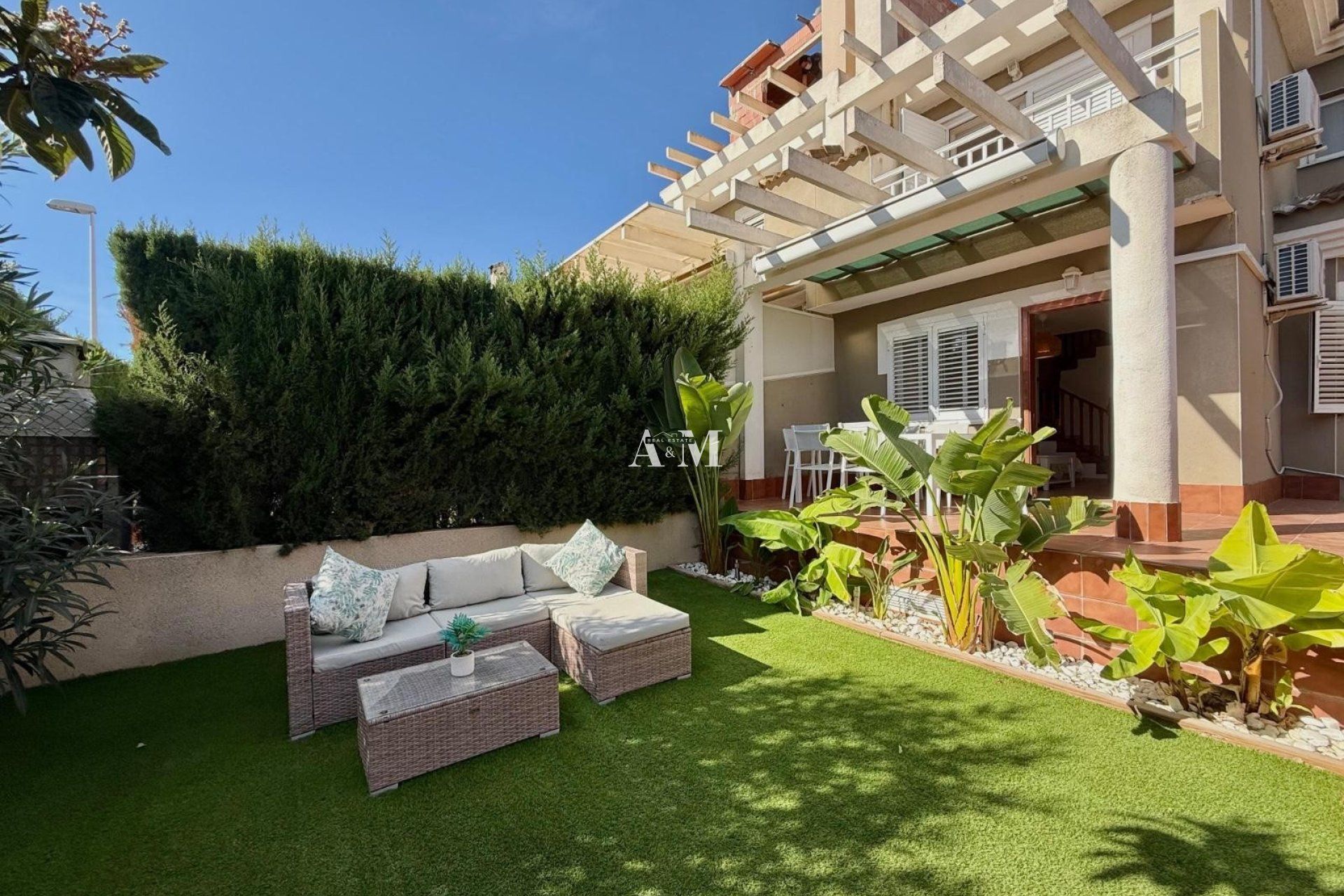 Terrace of Single-family semi-detached for rent in Santa Pola  with Terrace, Swimming Pool and Furnished