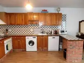 Küche von Wohnung zur Miete in Gijón  mit Parkett, Möbliert und Waschmaschine