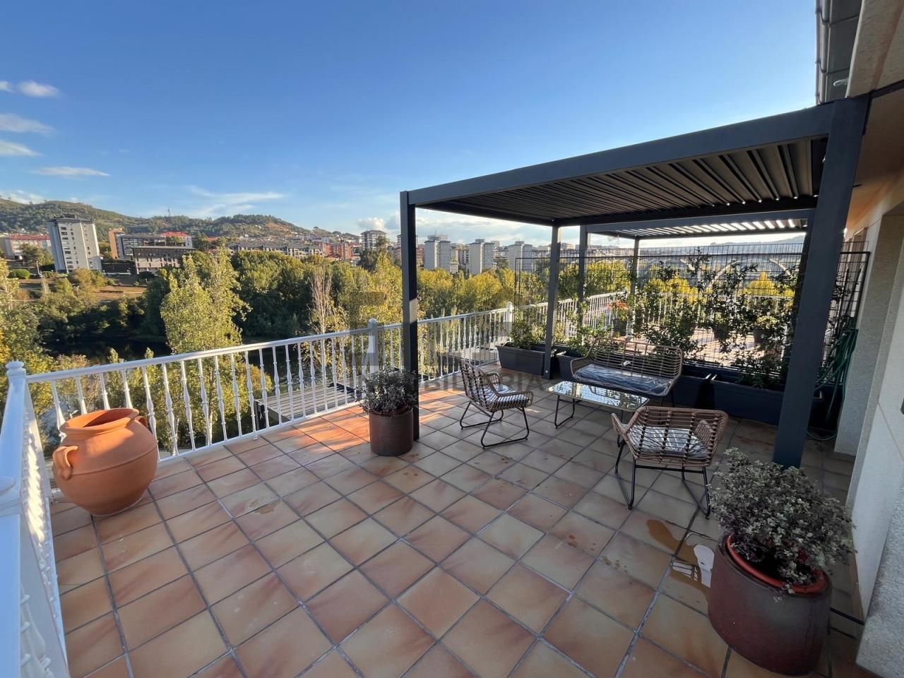 Terrace of Apartment to rent in Ourense Capital   with Heating, Parquet flooring and Terrace