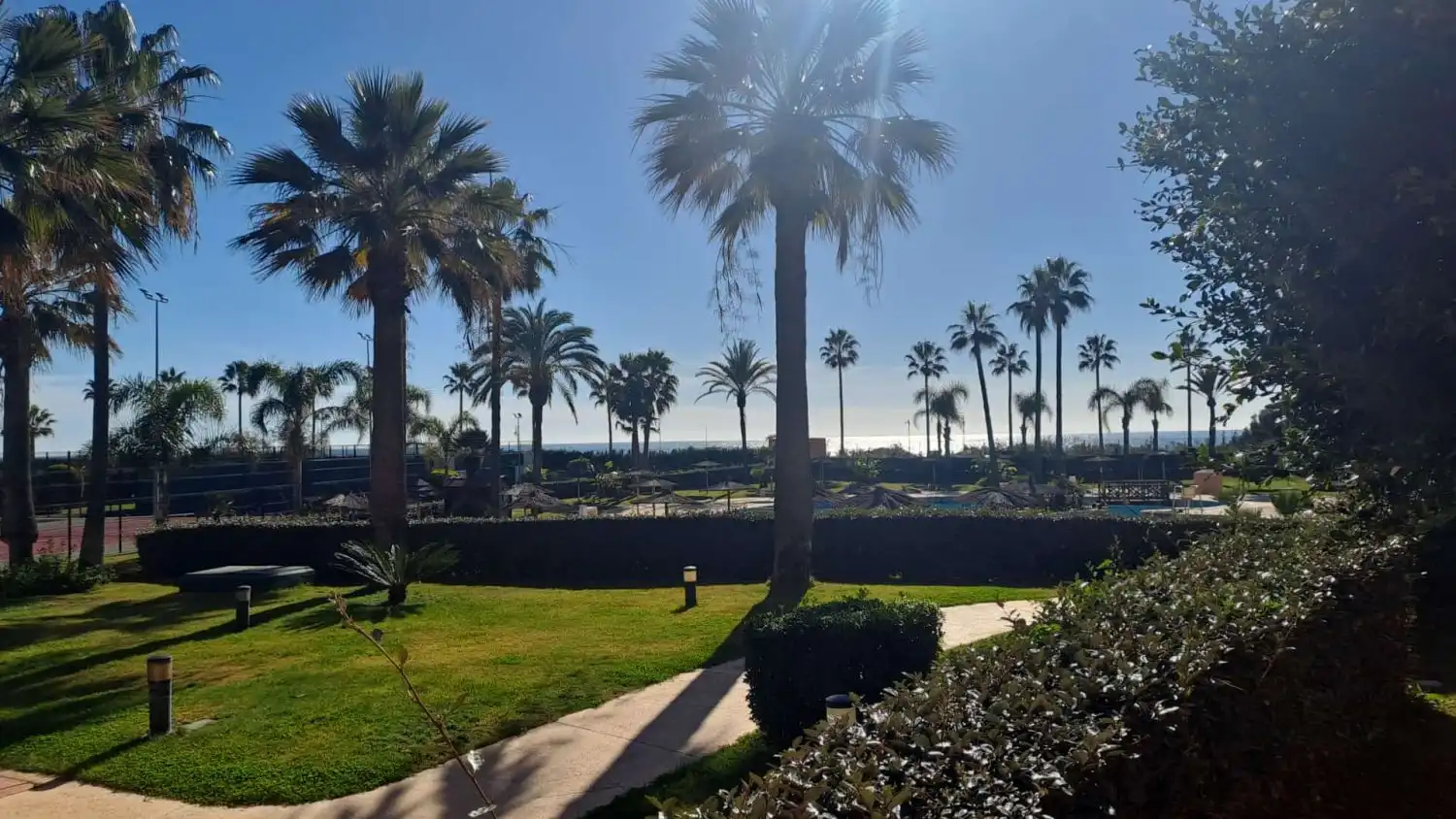 Garten von Wohnungen zum Verkauf in Islantilla mit Klimaanlage, Heizung und Terrasse
