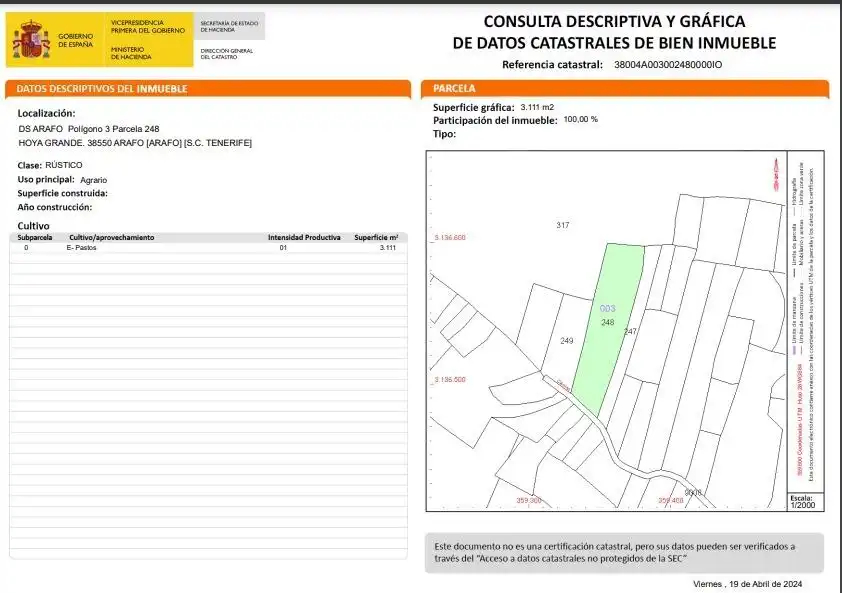 Rural land for sale in Arafo, imagen 7
