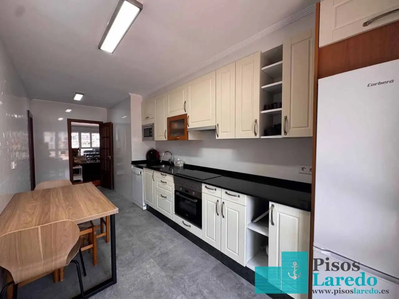 Kitchen of Flat for rent in Laredo  with Heating, Terrace and Furnished