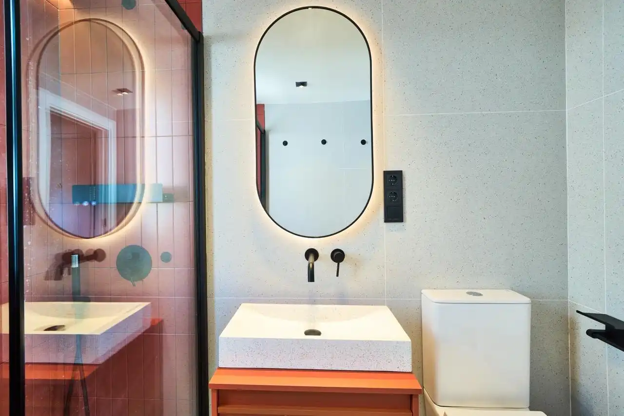 Baño de Apartamento de alquiler en Fuengirola con Aire acondicionado, Terraza y Amueblado