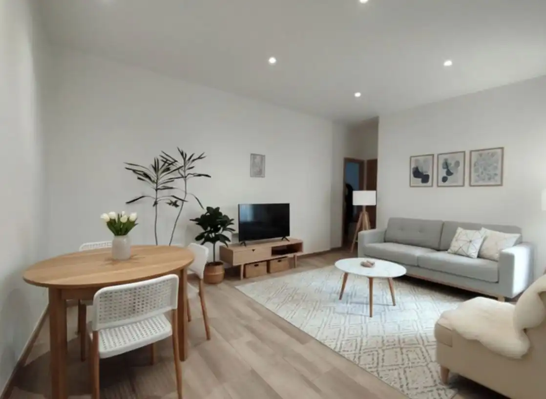 Wohnzimmer von Wohnung zum Verkauf in Madrid mit Klimaanlage, Heizung und Parkett