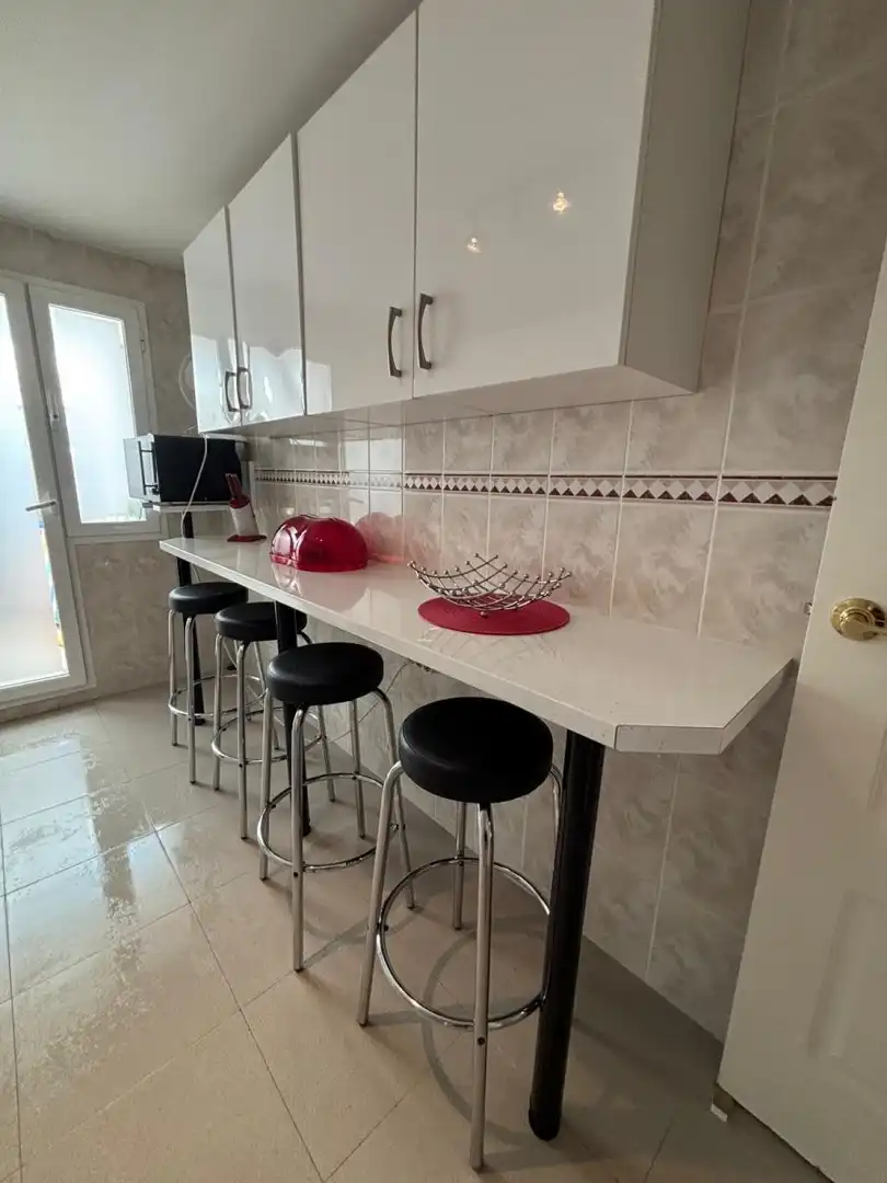 Cuina de Apartament de lloguer en Marbella amb Calefacció, Jardí privat i Moblat