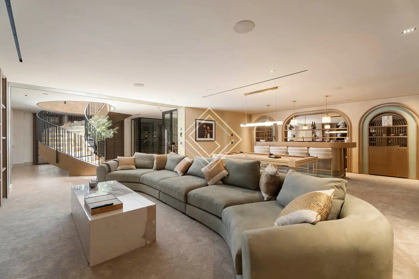 Sala de estar de Casa o chalet en venta en Marbella con Aire acondicionado, Jardín privado y Terraza