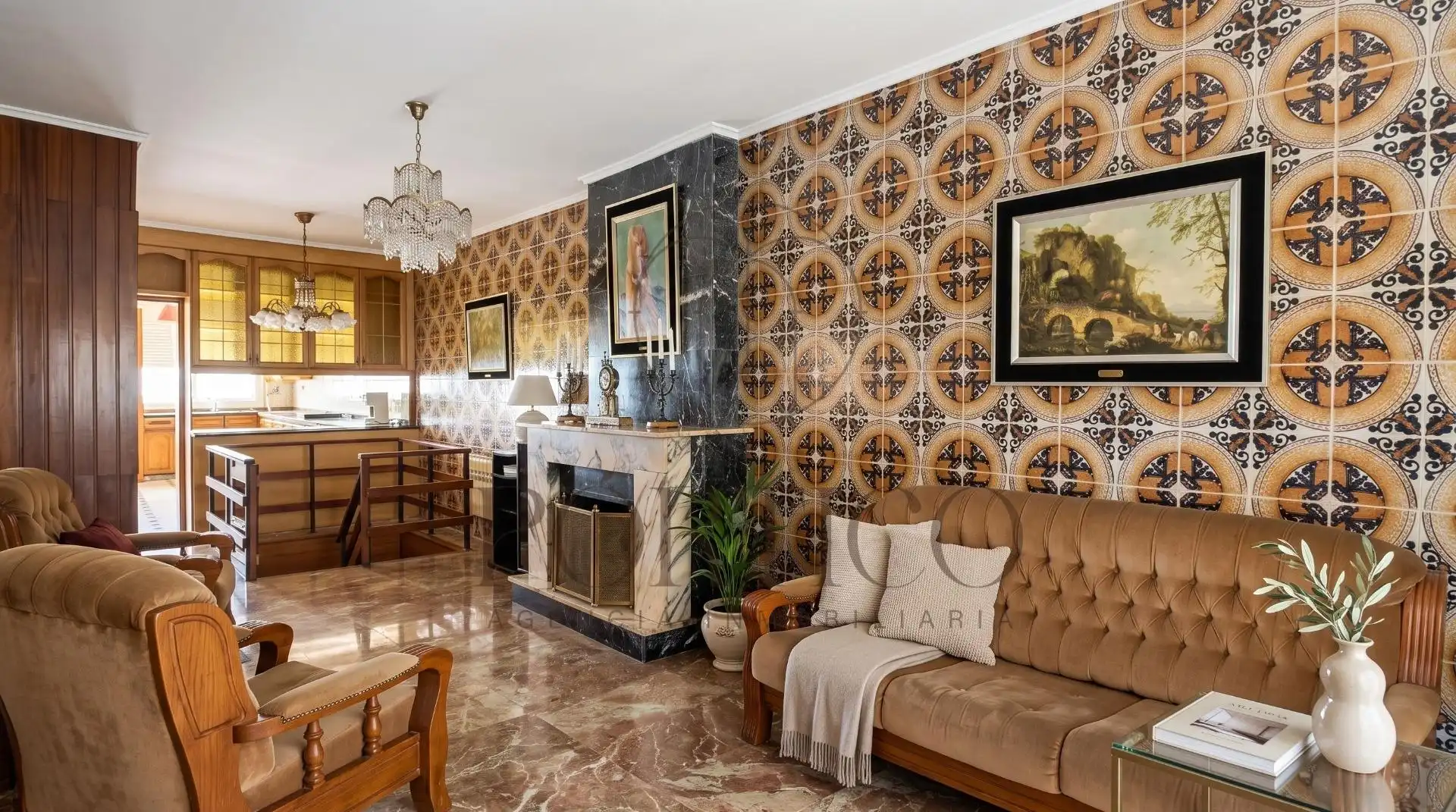 Living room of Houses for sale in Vigo   with Heating, Private garden and Terrace
