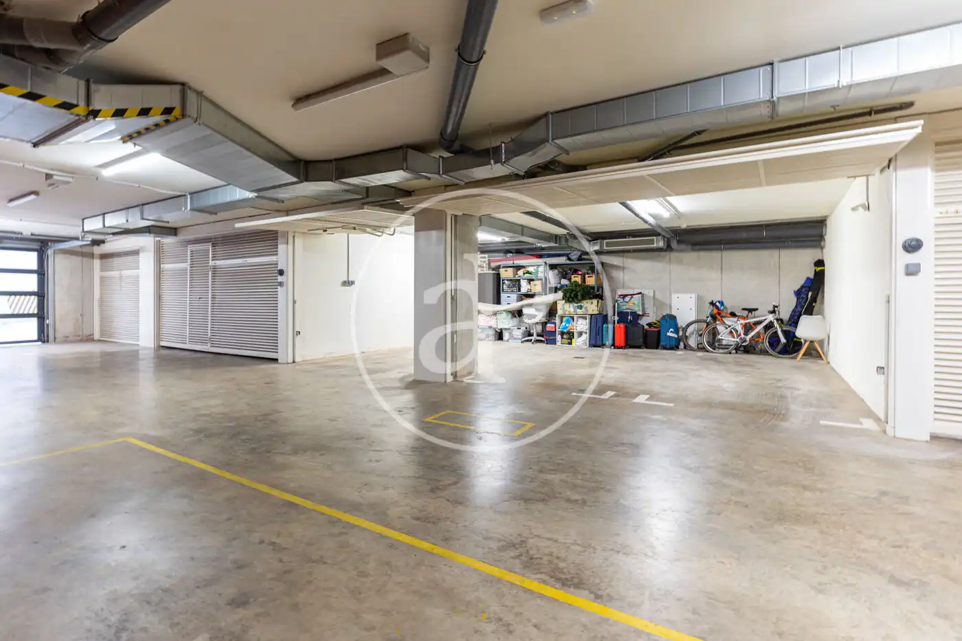 Parking of Flat for sale in Sant Cugat del Vallès  with Air Conditioner, Heating and Private garden