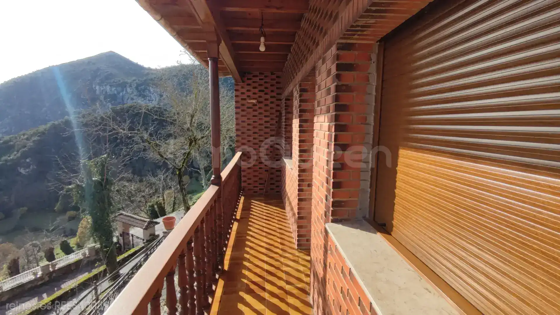 Balcony of Houses for sale in Peñarrubia  with Heating, Private garden and Furnished