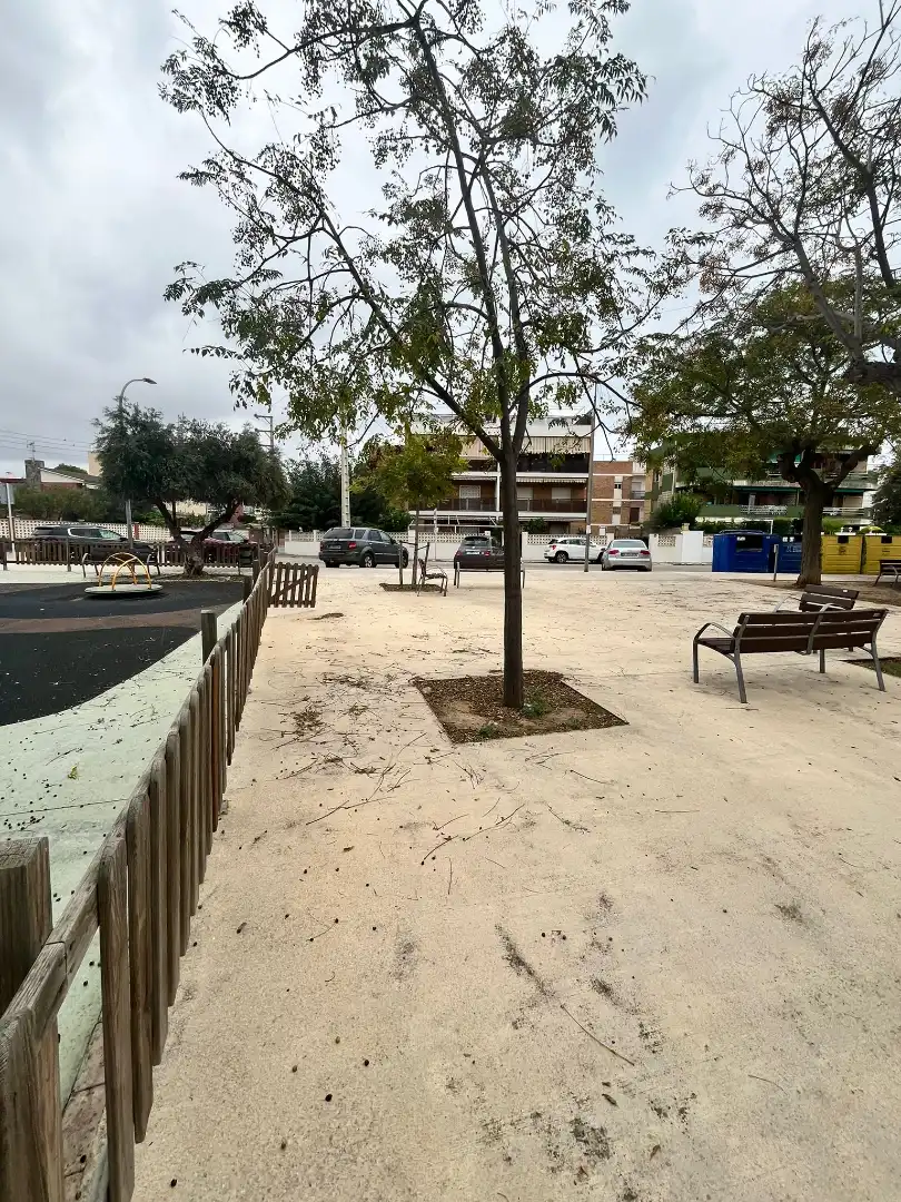 Parking of Flat for sale in Cubelles  with Air Conditioner, Parquet flooring and Terrace