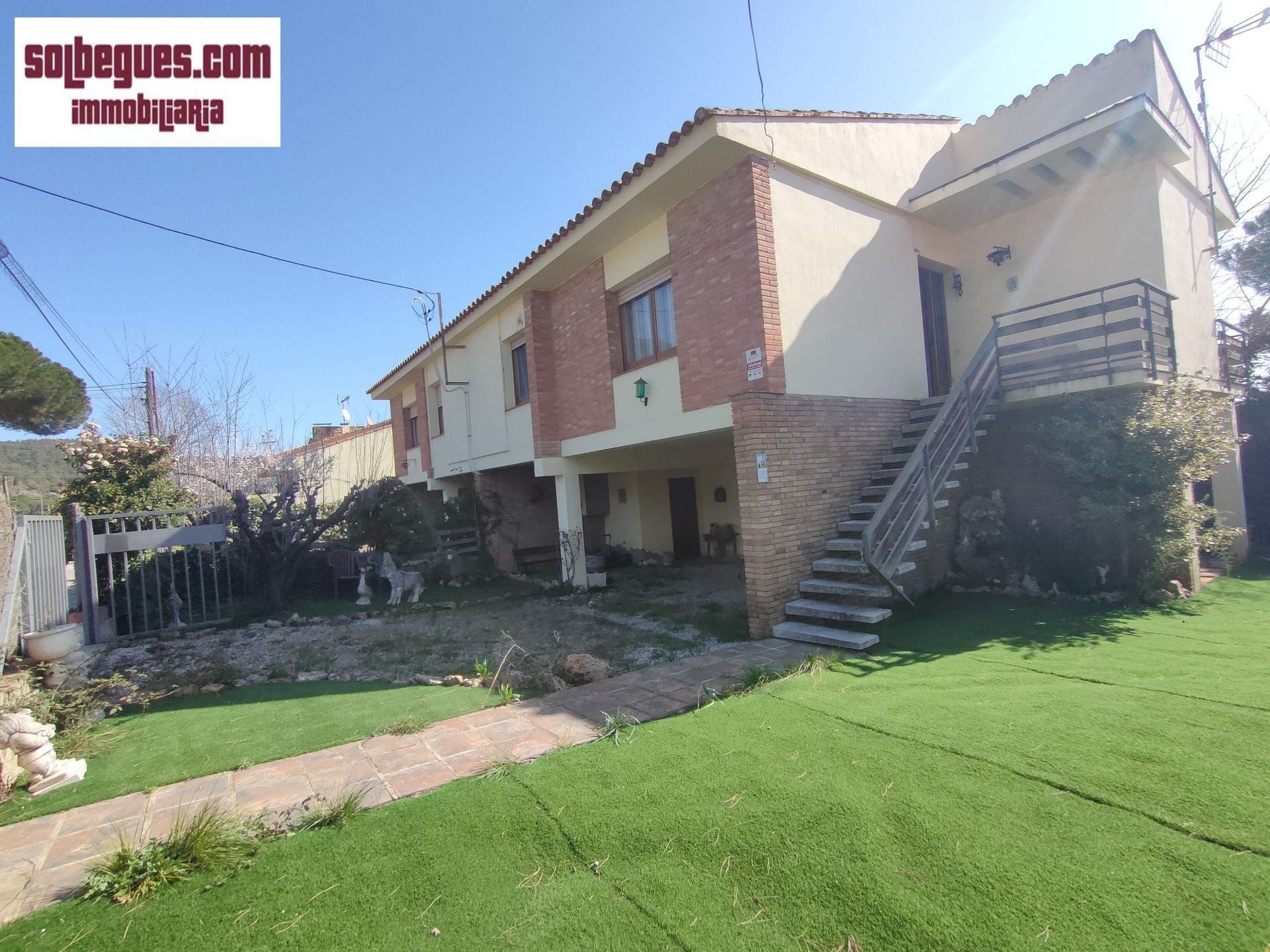 Exterior view of House or chalet for sale in Begues  with Private garden and Storage room