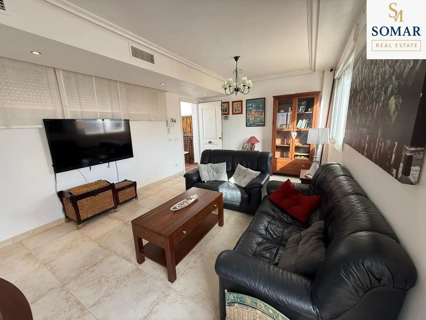 Living room of Attic for sale in Vera  with Private garden, Terrace and Furnished