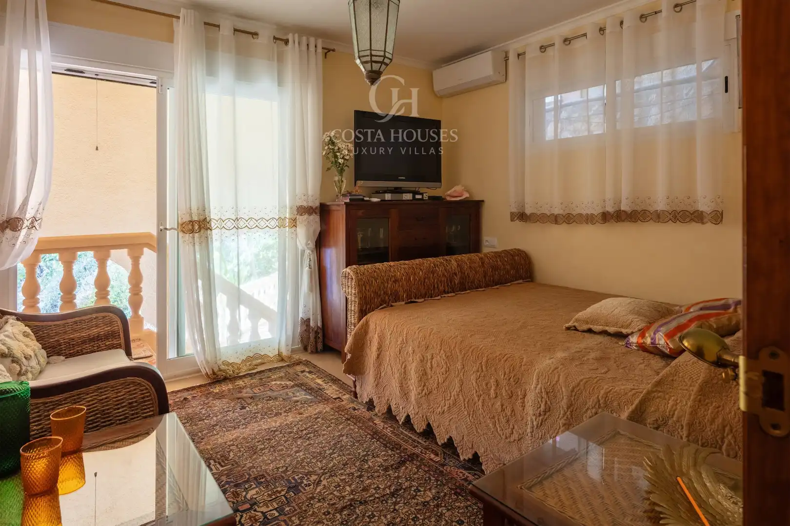 Schlafzimmer von Haus oder Chalet zum Verkauf in Jávea / Xàbia mit Klimaanlage, Privatgarten und Terrasse
