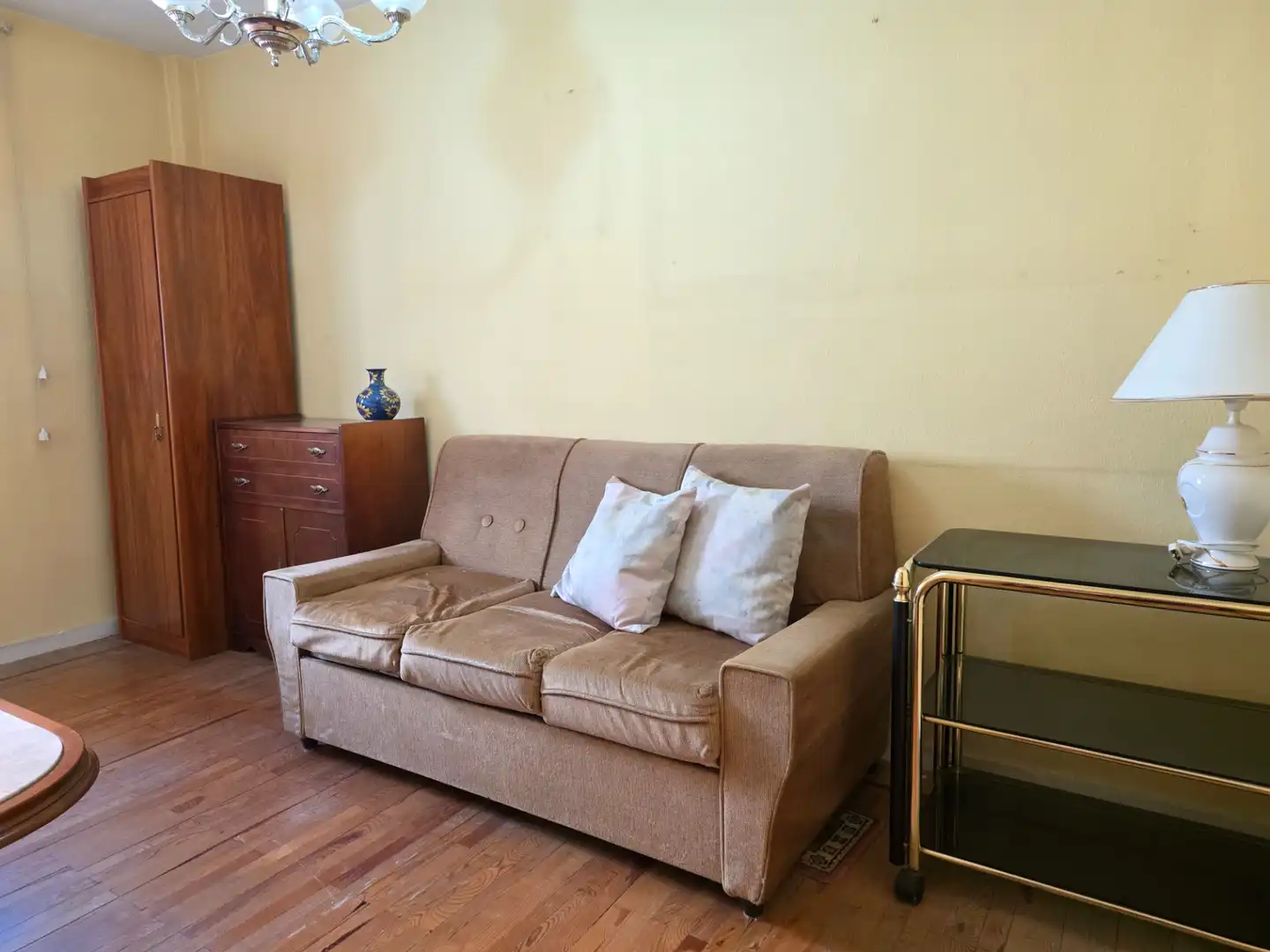 Sala de estar de Piso en venta en Bilbao  con Terraza, Amueblado y Horno