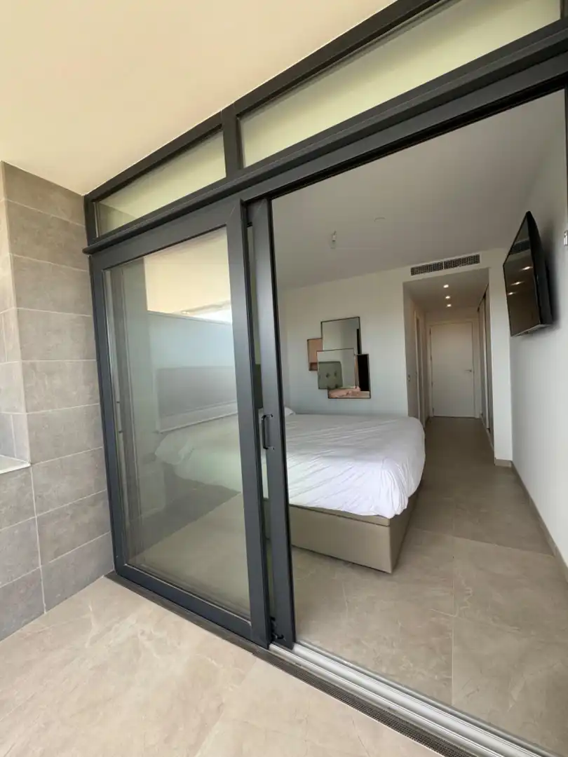 Bedroom of Apartments for rent in Benidorm  with Air Conditioner, Heating and Private garden