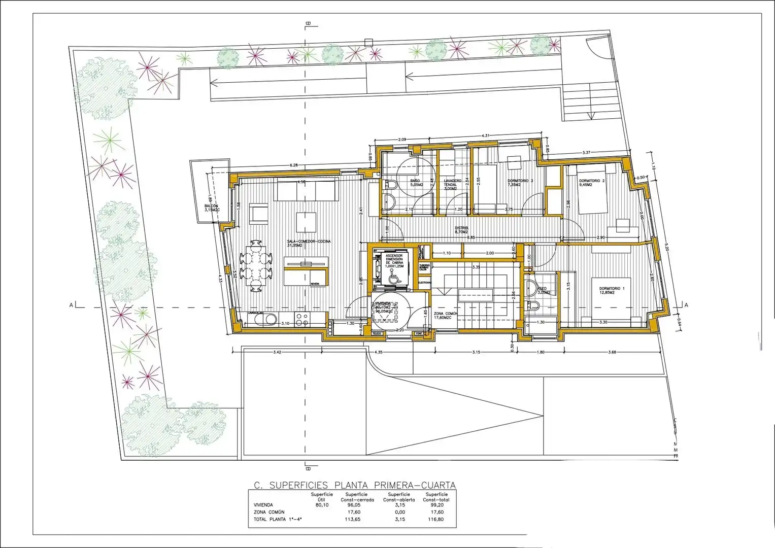 Appartamento con terrazza in vendita a Rúa Porto Rico, imagen 6