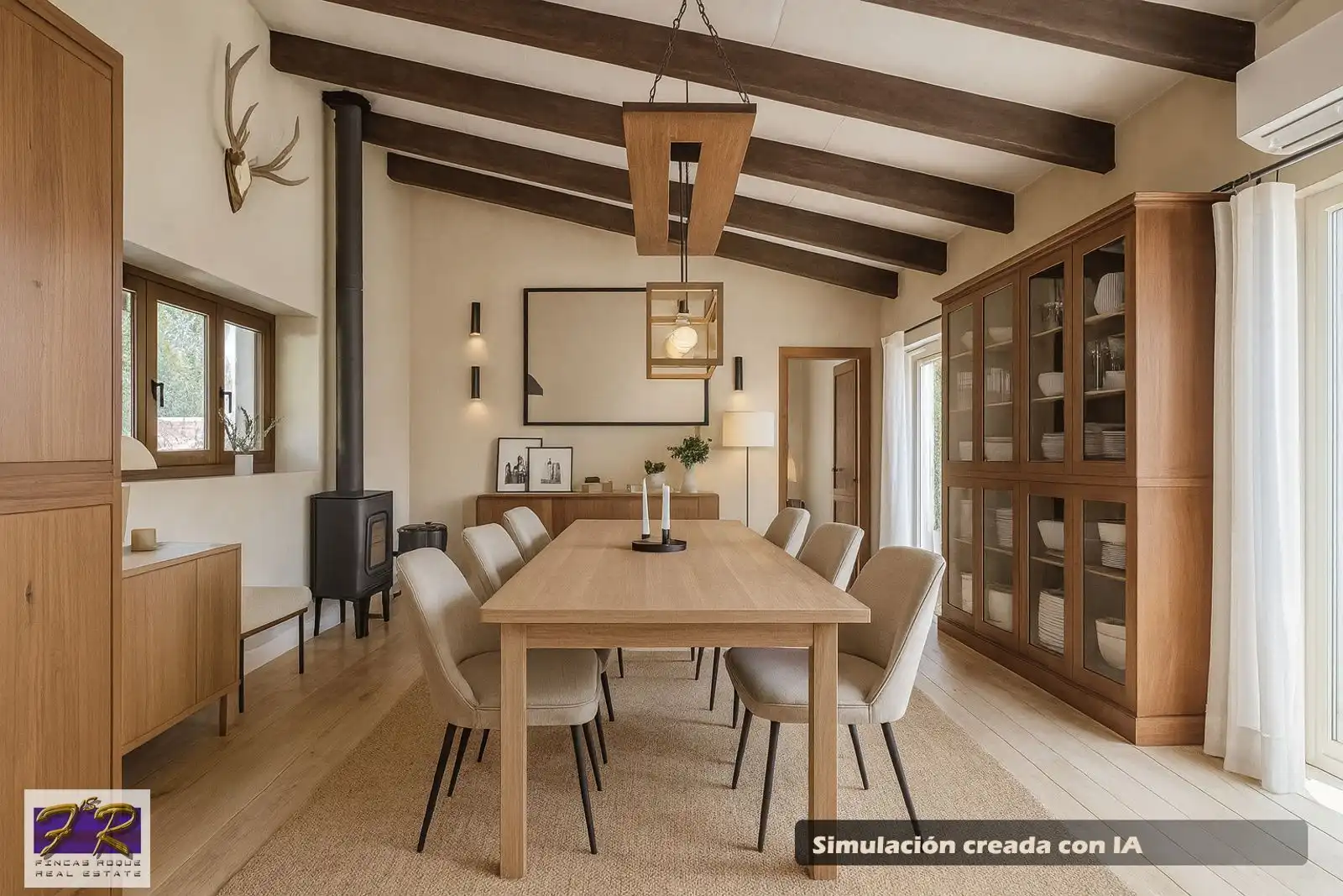 Comedor de Finca rústica en venta en Búger con Aire acondicionado, Terraza y Trastero