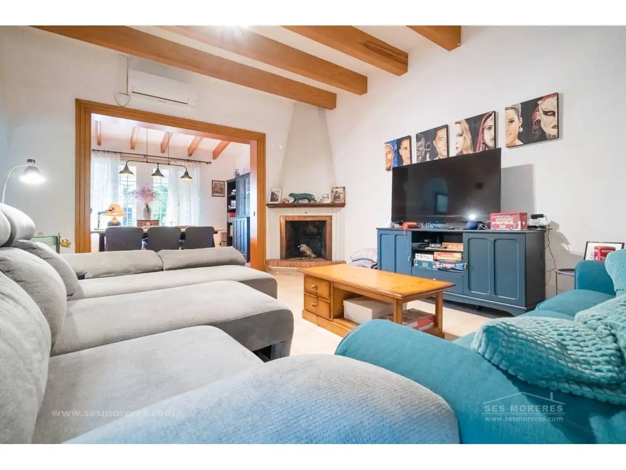 Wohnzimmer von Country house zum Verkauf in Maó - Mahón mit Klimaanlage, Heizung und Privatgarten