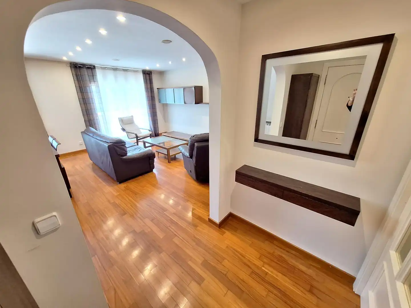 Living room of Flat for rent in Igualada  with Heating, Furnished and Balcony