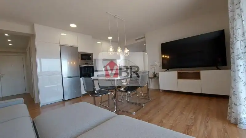 Wohnzimmer von Wohnung zur Miete in Valencia mit Klimaanlage, Heizung und Terrasse