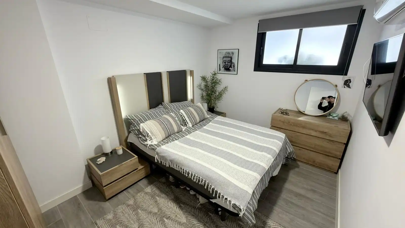 Schlafzimmer von Maisonette zum Verkauf in Finestrat mit Klimaanlage, Heizung und Privatgarten