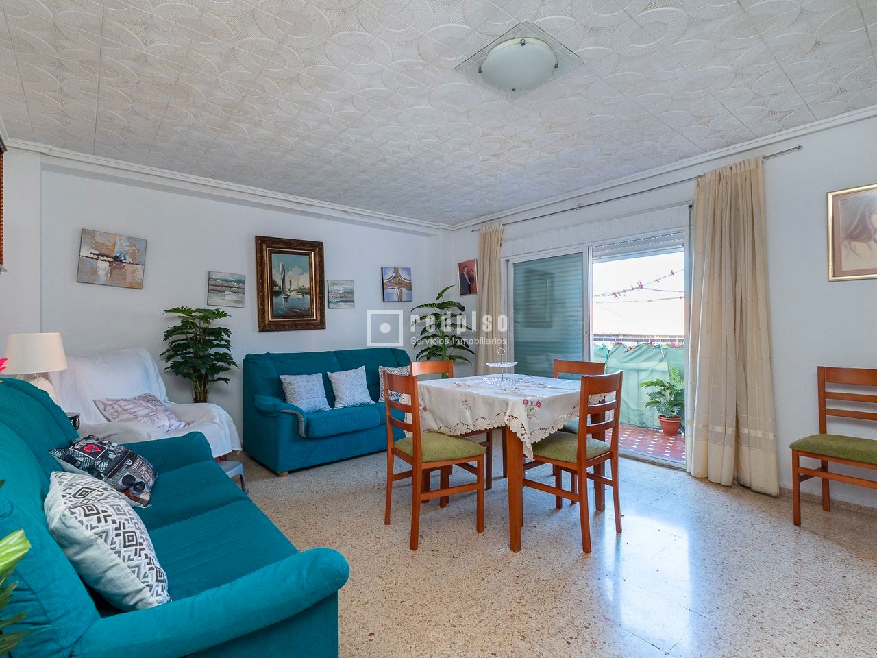 Sala d'estar de Pis en venda en  Valencia Capital amb Terrassa