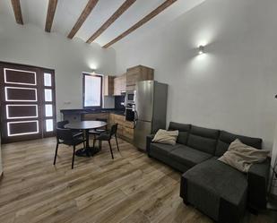 Sala d'estar de Planta baixa de lloguer en  Valencia Capital amb Terrassa i Moblat