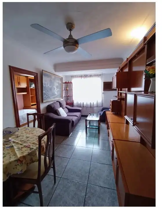 Sala de estar de Piso en venta en Zaragoza con Calefacción y Amueblado