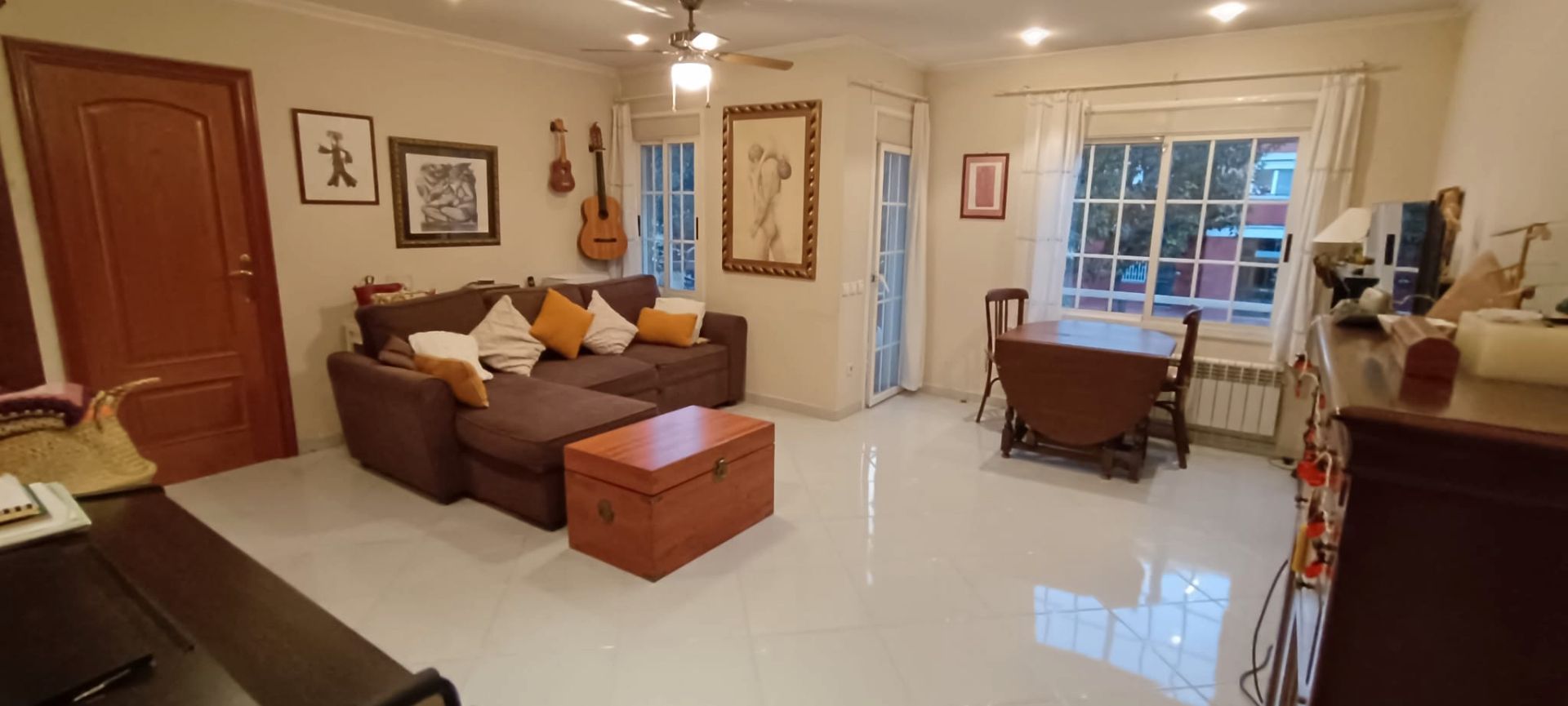 Living room of Flat to rent in Sabadell  with Heating, Furnished and Balcony