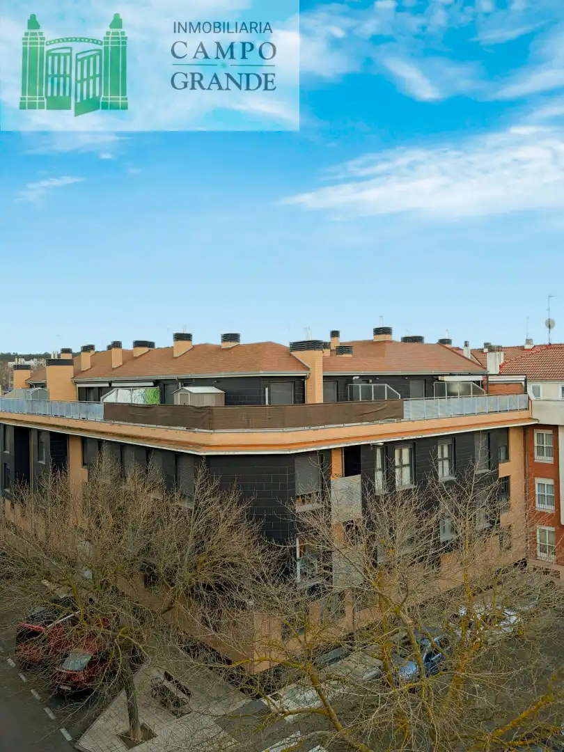 Vista exterior de Àtic en venda en Palencia amb Calefacció, Parquet i Terrassa
