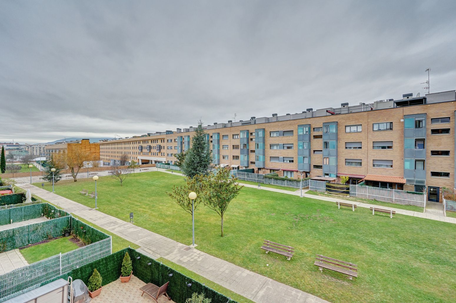 Exterior view of Flat for sale in  Pamplona / Iruña  with Heating, Private garden and Parquet flooring