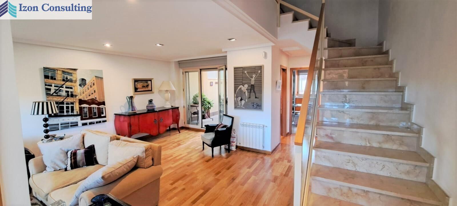 Living room of Single-family semi-detached to rent in  Albacete Capital  with Heating, Private garden and Terrace