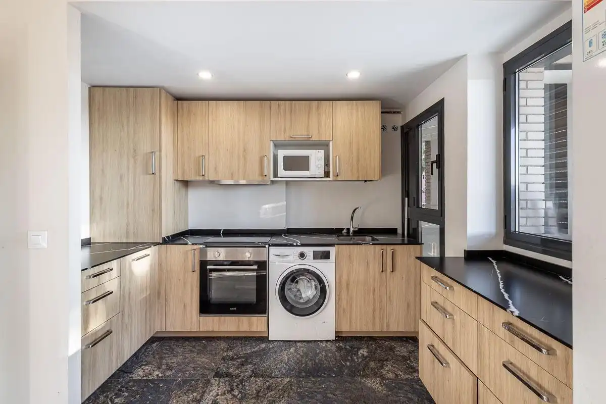 Kitchen of Flat for sale in Granada  with Heating, Terrace and Storage room
