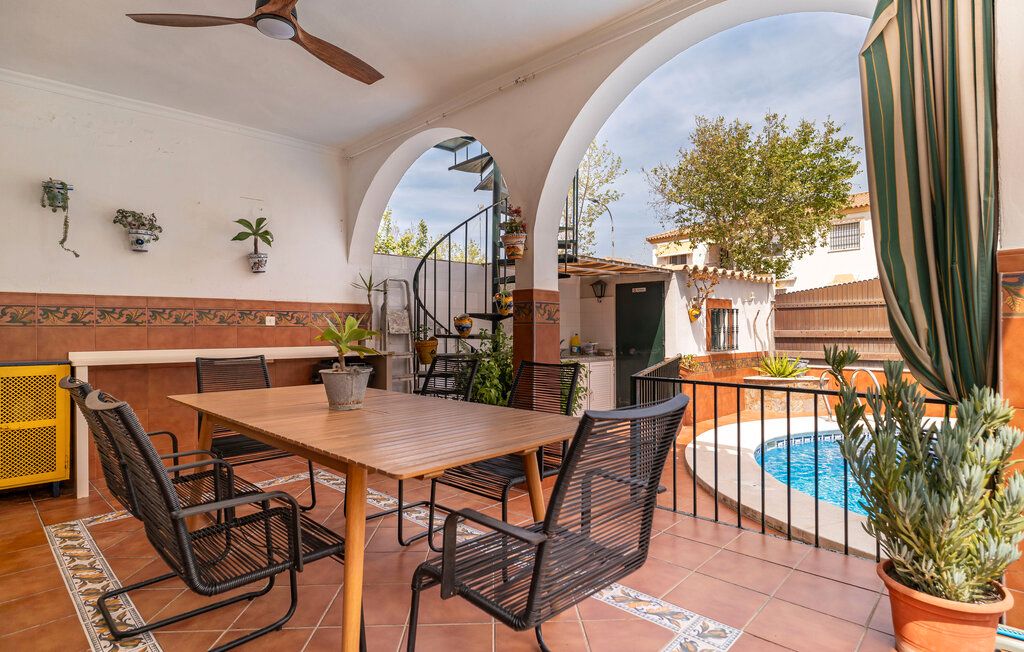 Terrassa de Casa o xalet de lloguer en Chipiona amb Aire condicionat, Calefacció i Jardí privat