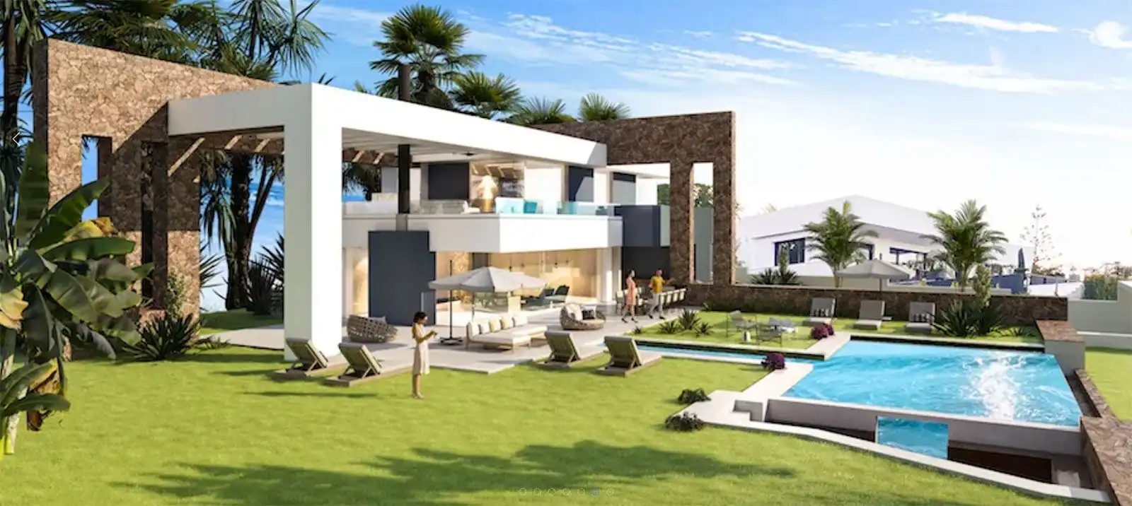 Terraza de Casa o chalet en venta en Manilva con Aire acondicionado, Jardín privado y Terraza