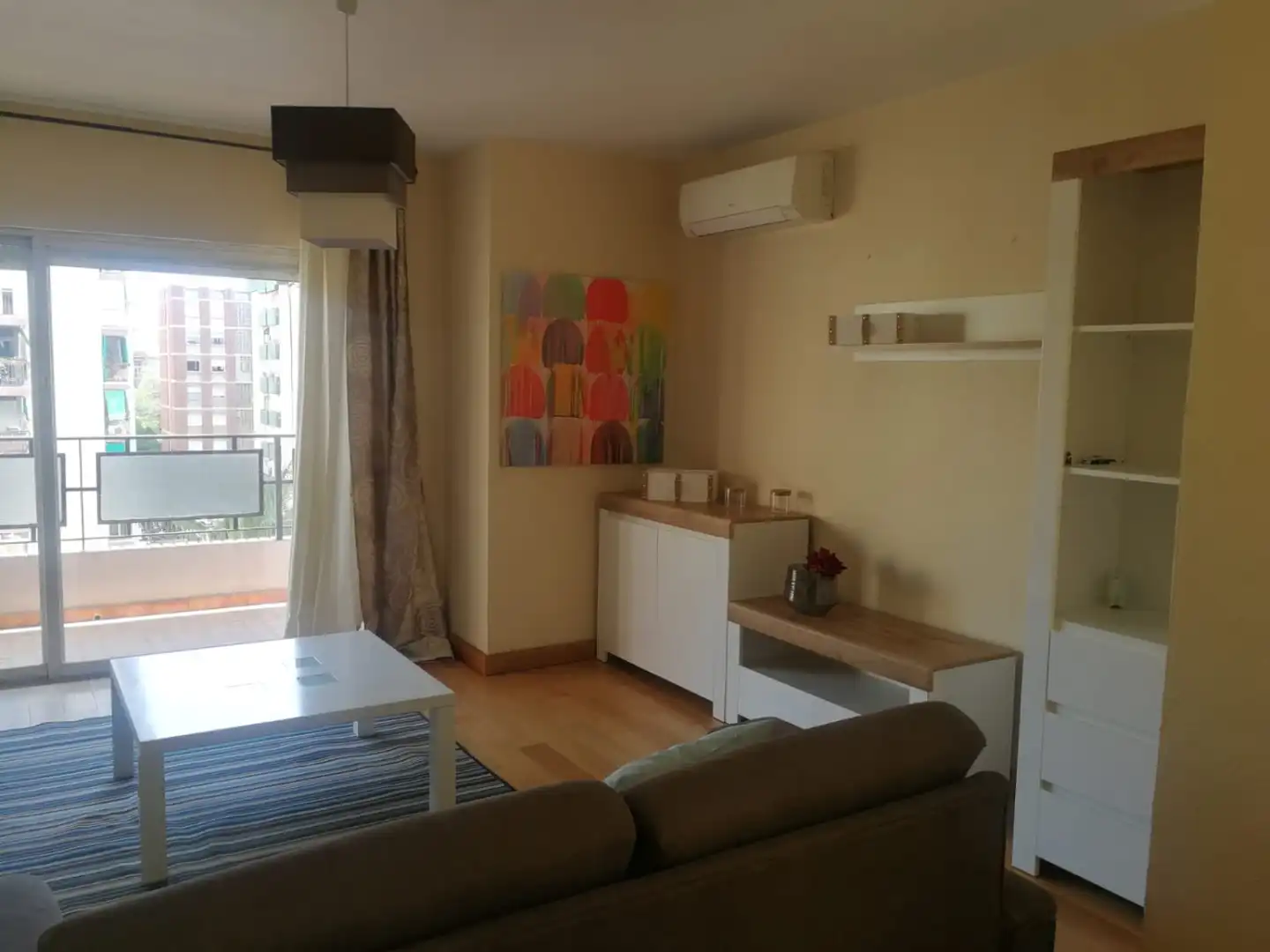 Living room of Flat for rent in Murcia  with Air Conditioner, Terrace and Furnished