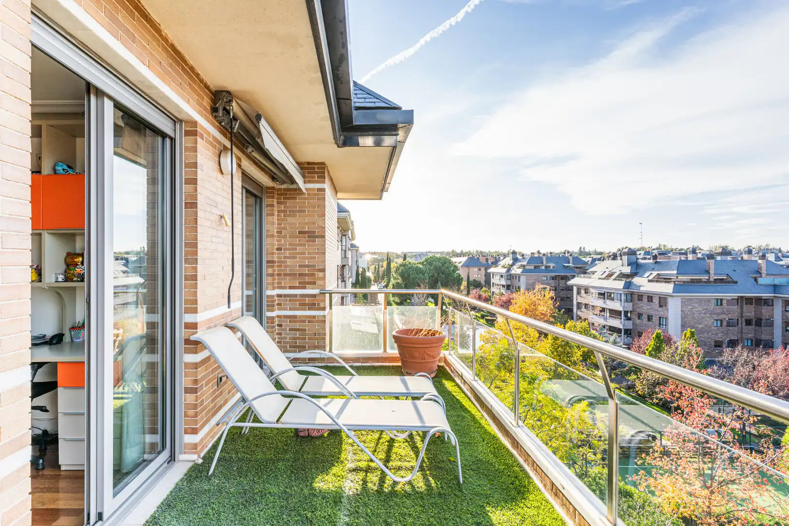 Terrasse von Dachboden zum Verkauf in Majadahonda mit Klimaanlage, Heizung und Terrasse