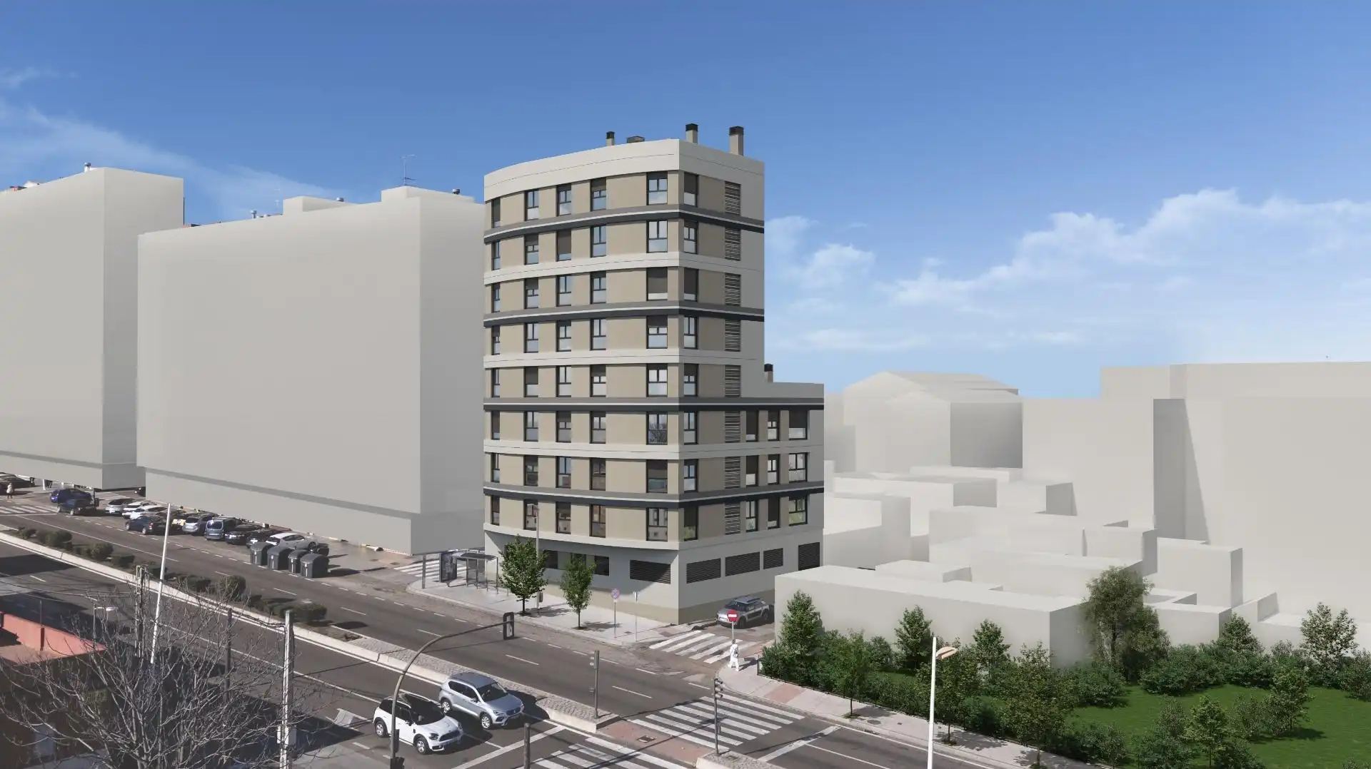 Vista exterior de Piso en venta en Badajoz Capital