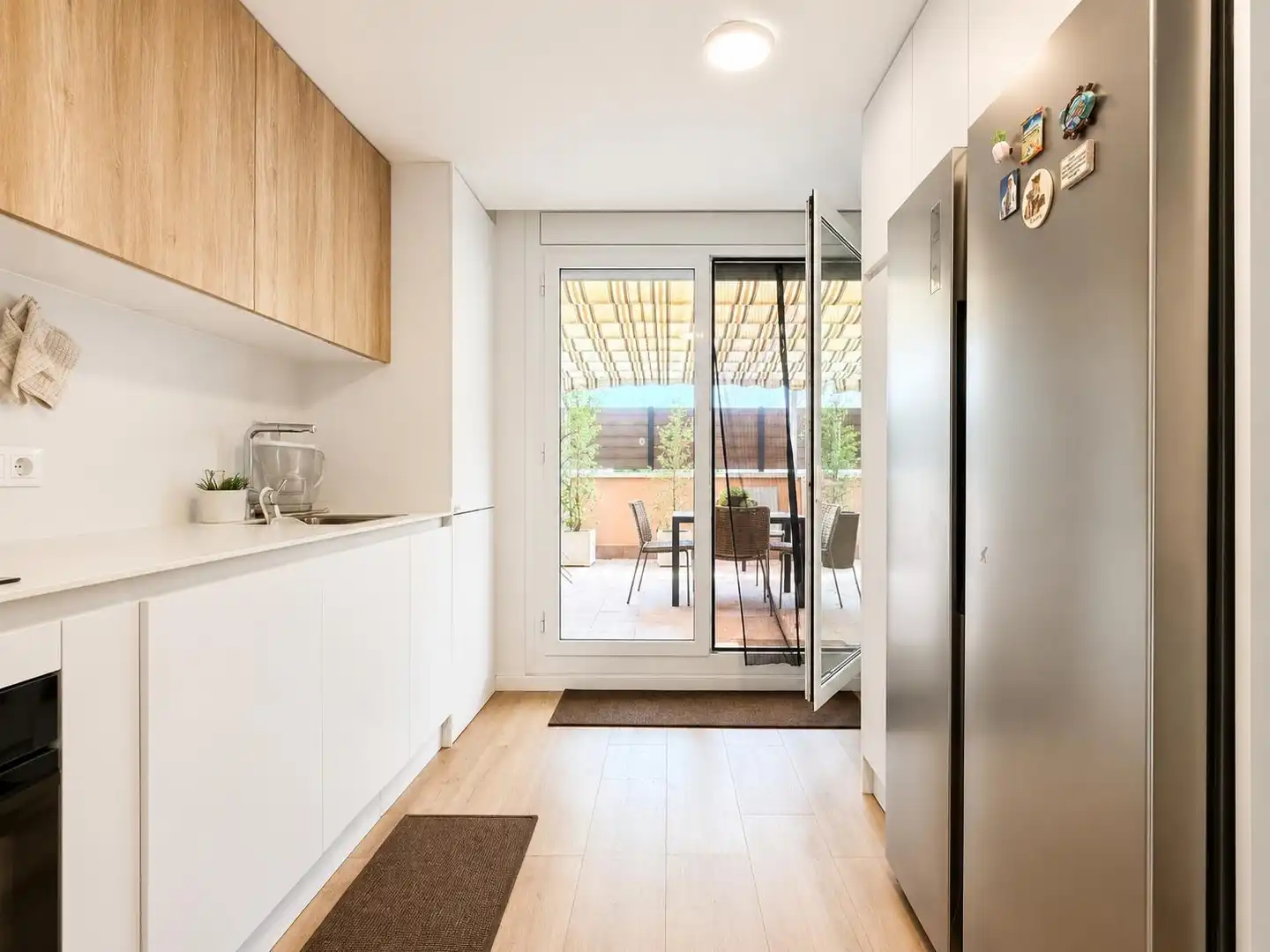 Cocina de Casa adosada en venta en Cunit con Aire acondicionado, Calefacción y Jardín privado