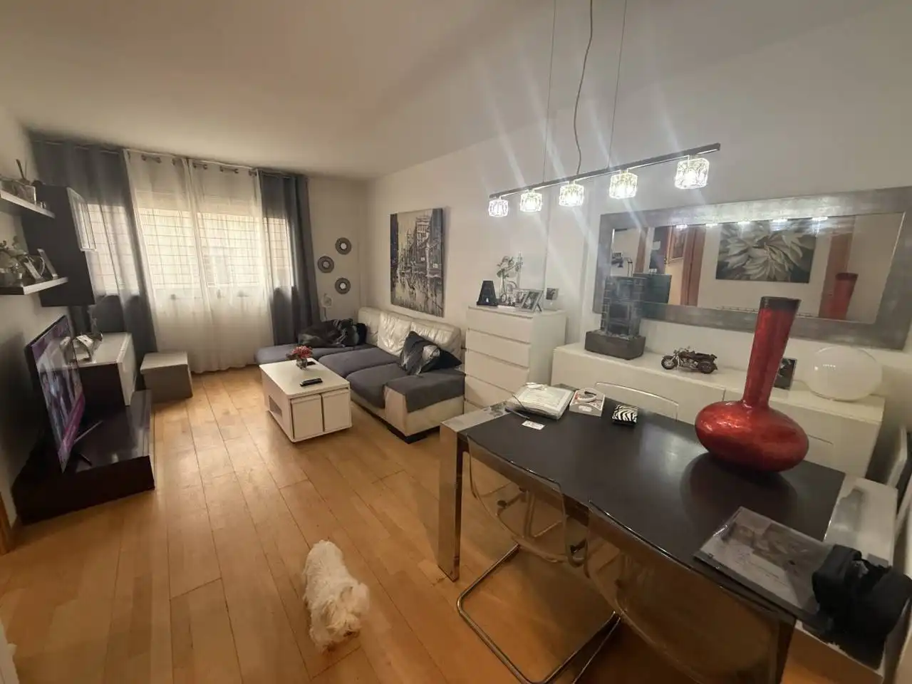 Wohnzimmer von Wohnung zum Verkauf in Sabadell mit Klimaanlage, Heizung und Parkett