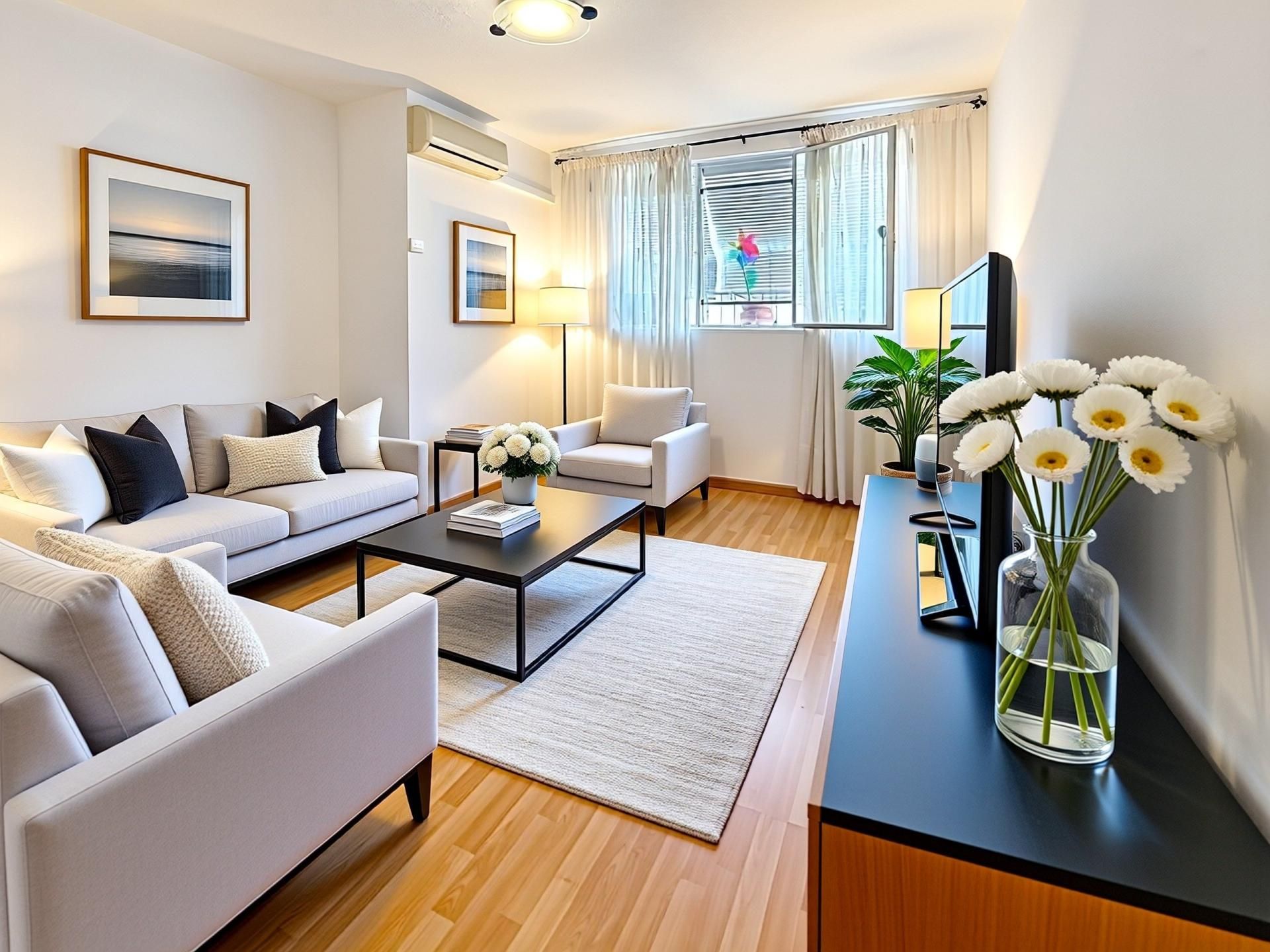 Sala de estar de Piso en venta en Badia del Vallès con Aire acondicionado y Balcón