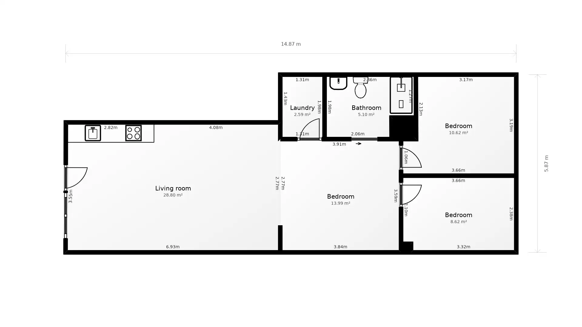 Apartamento en venta en Valencia con Aire acondicionado, Calefacción y Trastero