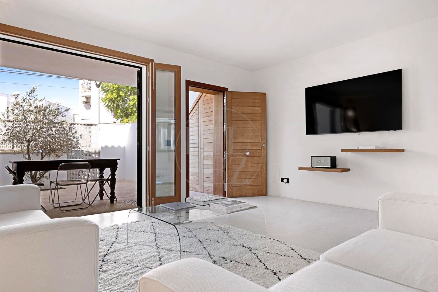 Sala d'estar de Apartament en venda en Formentera amb Aire condicionat i Moblat