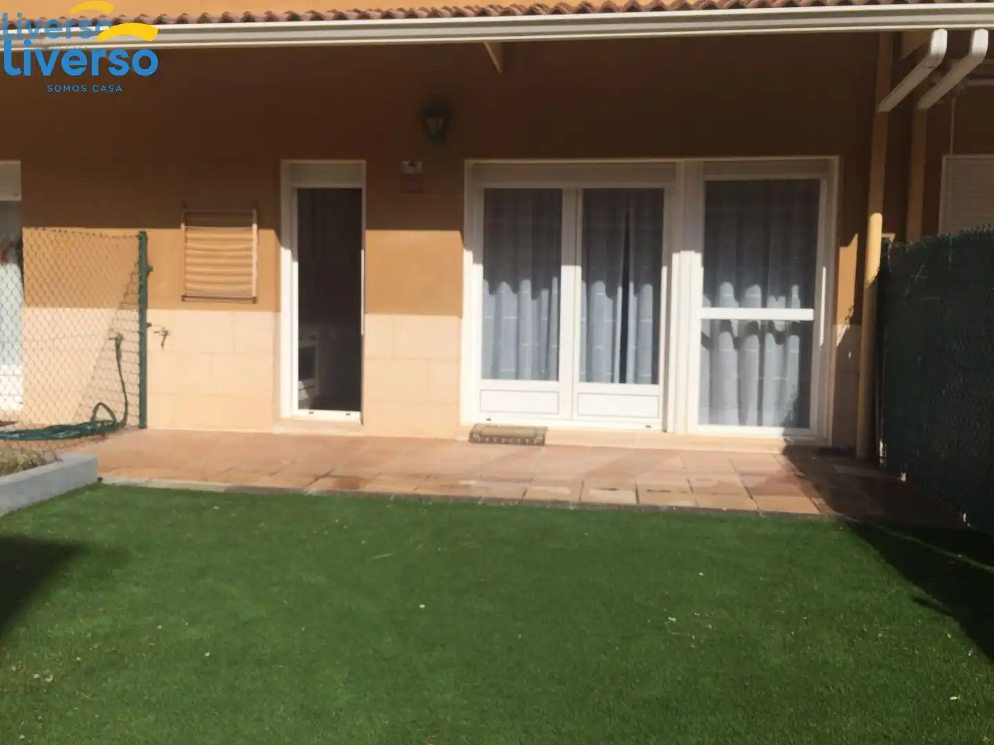 Garten von Einfamilien-Reihenhaus zum Verkauf in Pradoluengo mit Heizung, Privatgarten und Parkett