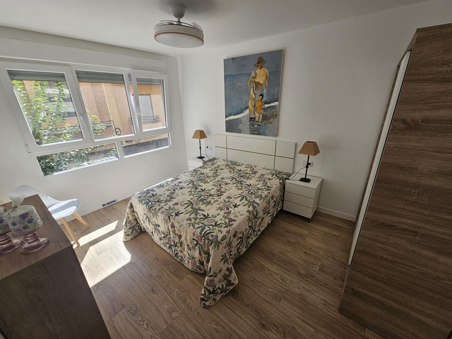 Bedroom of Flat to rent in Castellón de la Plana / Castelló de la Plana  with Parquet flooring