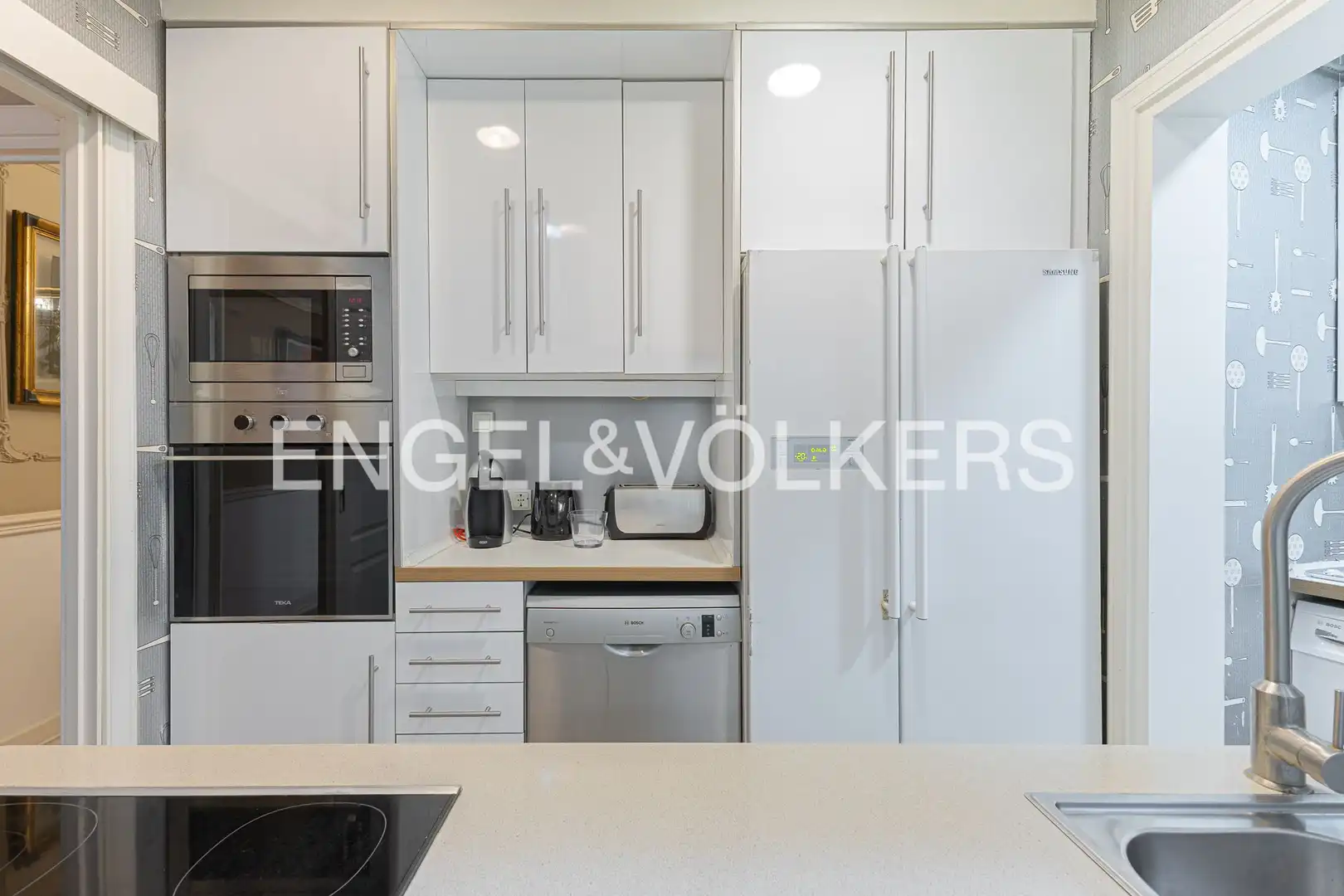 Kitchen of Flat for sale in Barcelona  with Air Conditioner, Heating and Parquet flooring