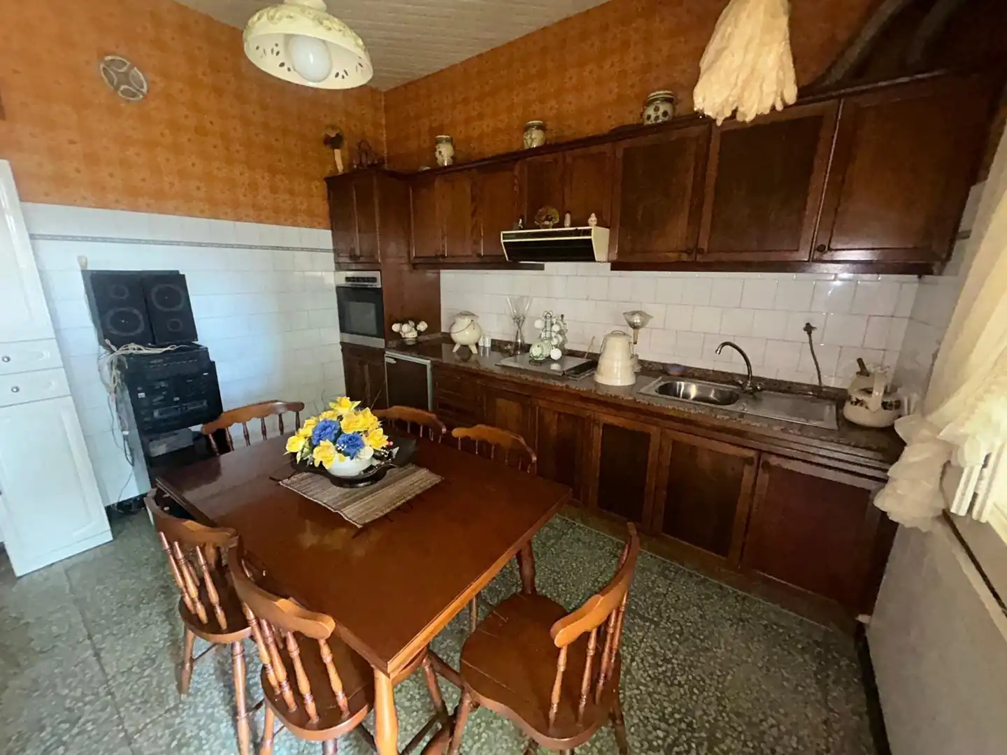 Cuina de Casa o xalet en venda en A Pobra do Caramiñal amb Traster, Moblat i Balcó