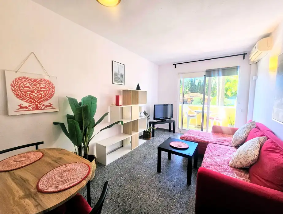 Wohnzimmer von Maisonette zum Verkauf in Marbella mit Klimaanlage, Möbliert und Internet