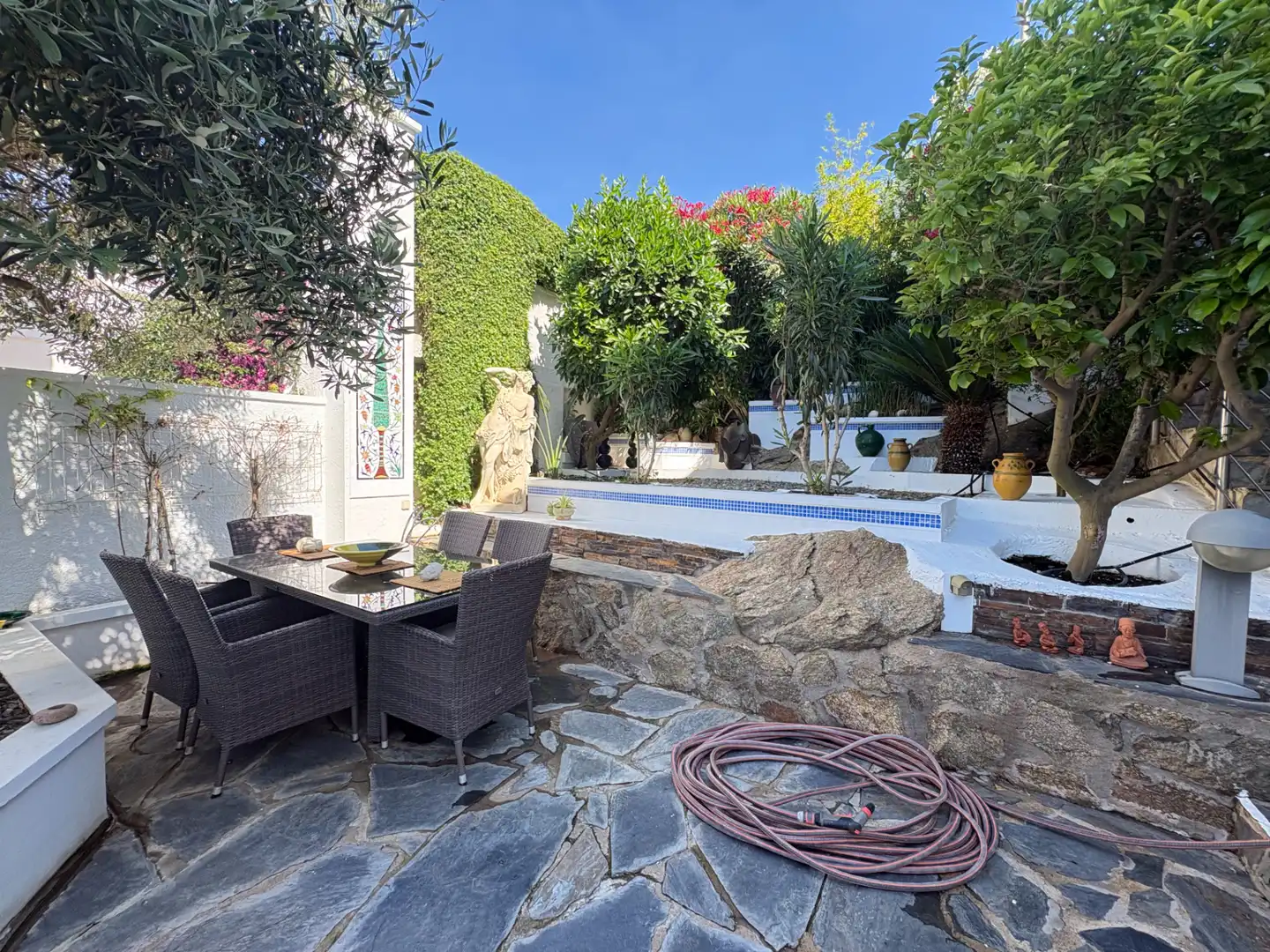 Terrassa de Casa o xalet en venda en Roses amb Aire condicionat, Calefacció i Jardí privat