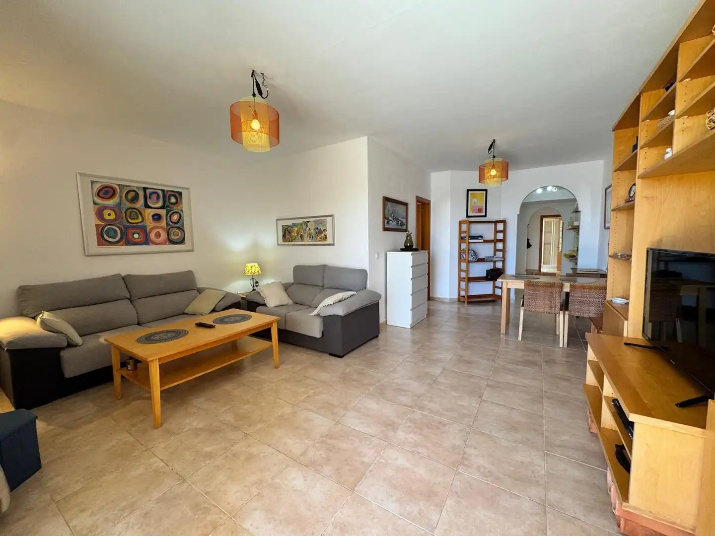 Sala de estar de Apartamento de alquiler en Costa Calma